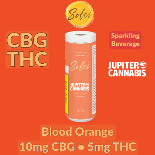 Solei Blood Orange THC:CBG Sparkling Beverage