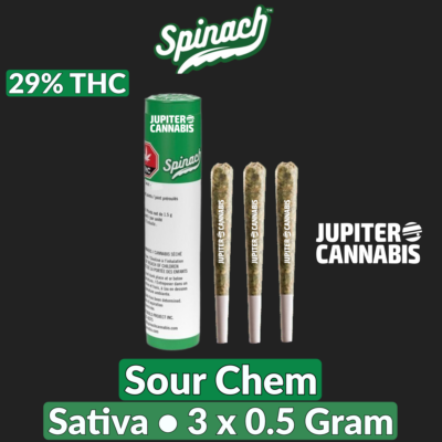 Spinach Spinach Sour Chem 3 Pack - Jupiter Cannabis Winnipeg