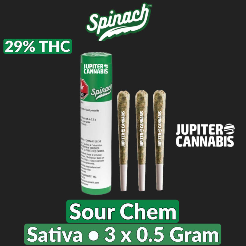 Spinach Spinach Sour Chem 3 Pack - Jupiter Cannabis Winnipeg