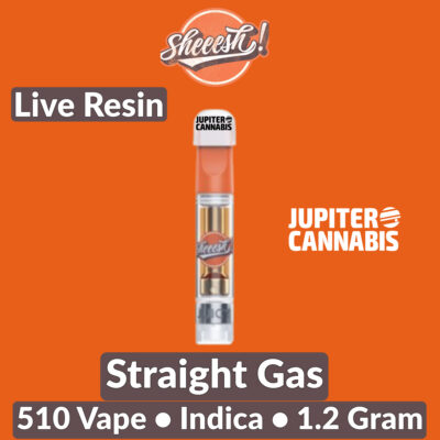 Sheesh Sheesh Straight Gas Live Resin Vape - Jupiter Cannabis Winnipeg