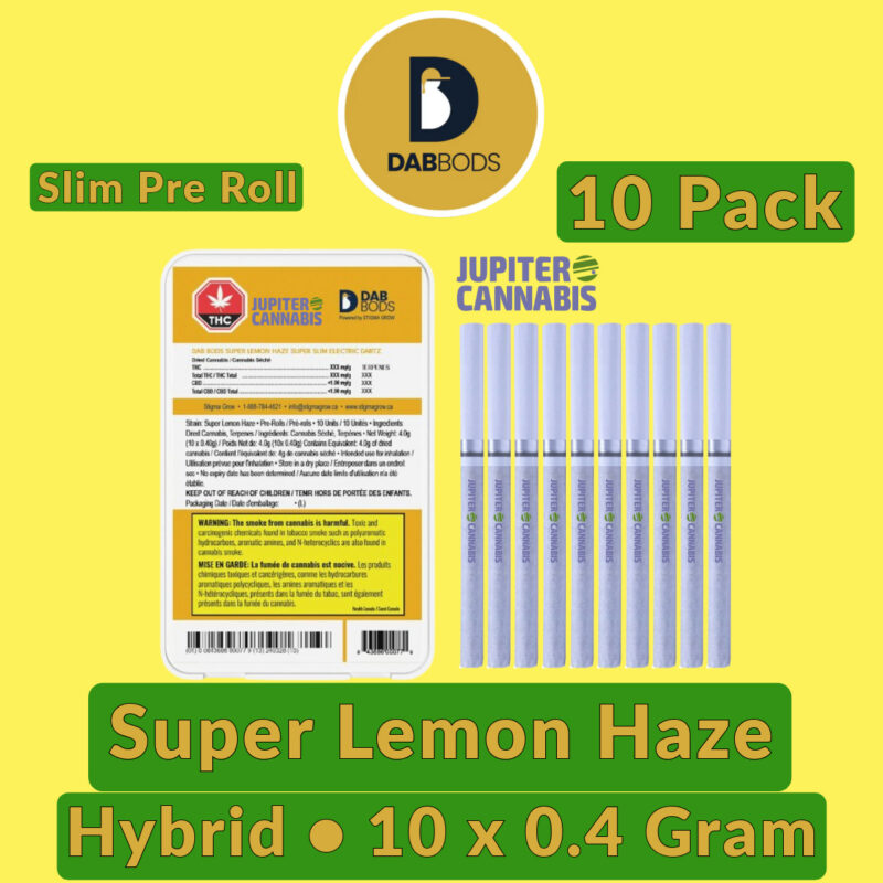 Dab Bods Dab Bods Super Lemon Haze 10 Pack - Jupiter Cannabis Winnipeg