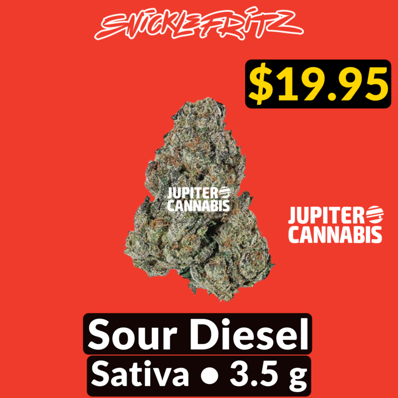 Snicklefritz Snicklefritz Sour Diesel 3.5g - Jupiter Cannabis Winnipeg