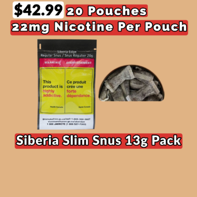 Siberia Slim Snus 13g Pack - Jupiter Cannabis Winnipeg
