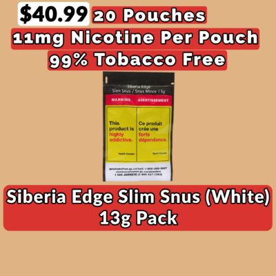 Siberia Edge Slim Snus 13g - Jupiter Cannabis Winnipeg