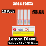 Back Forty Back Forty Lemon Diesel 10 Pack - Jupiter Cannabis Winnipeg