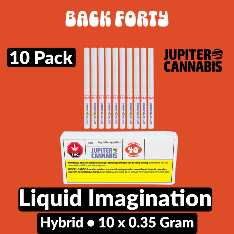 Back Forty Back Forty Liquid Imagination 10 Pack - Jupiter Cannabis Winnipeg