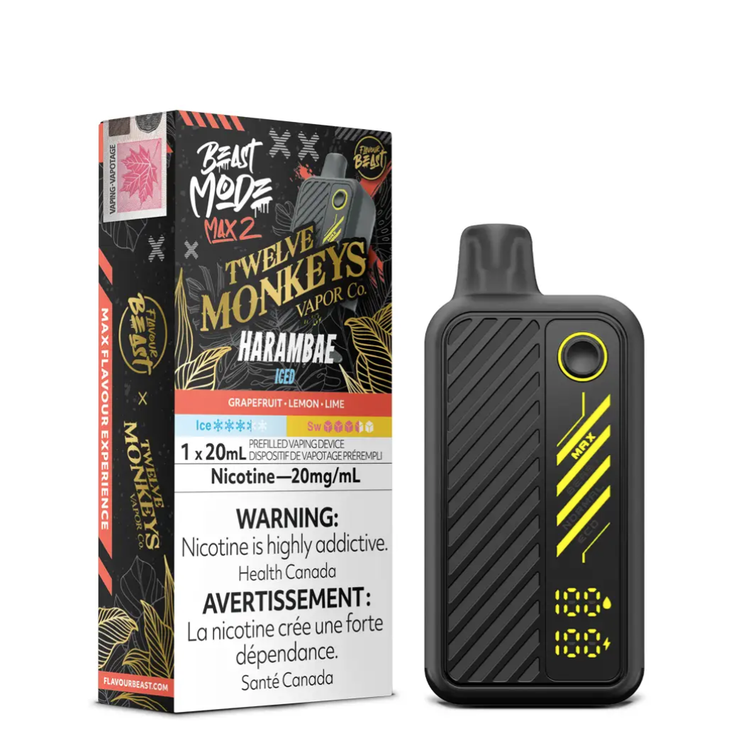 Flavour Beast x Twelve Monkeys Beast Mode Max 2 Harambae Iced