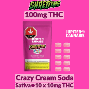 Shred'ems Crazy Cream Soda Party Pack 100mg