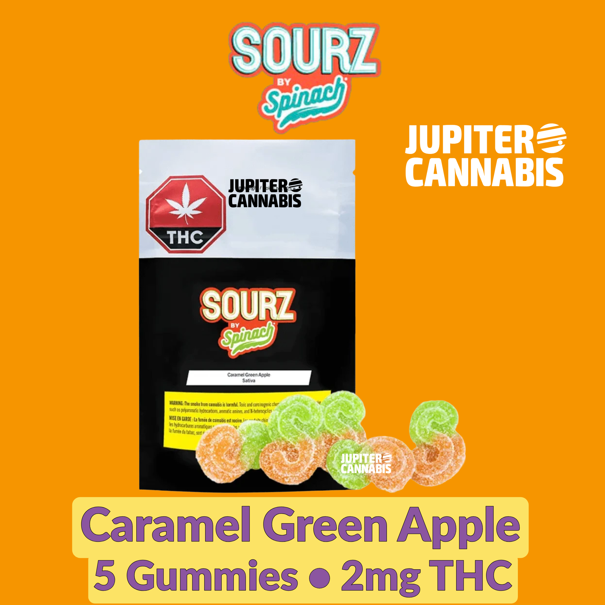 Sourz Caramel Green Apple Gummies