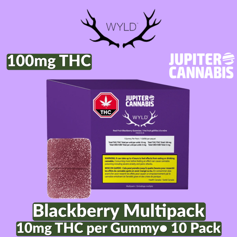 Wyld Wyld Blackberry Gummies Multipack - Jupiter Cannabis Winnipeg