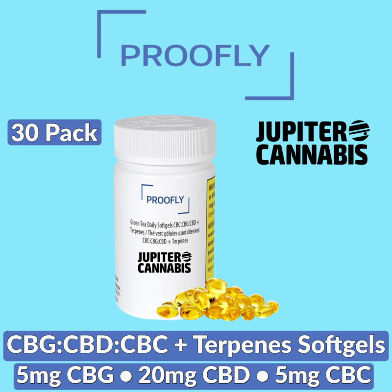 Proofly Proofly CBC:CBG:CBD + Terpenes Softgels 30 Pack - Jupiter Cannabis Winnipeg