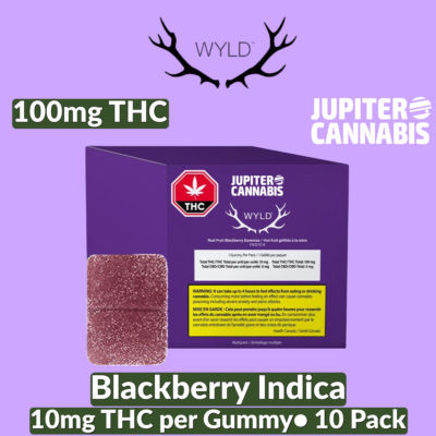 Wyld Wyld Blackberry Gummies 10 Pack - Jupiter Cannabis Winnipeg