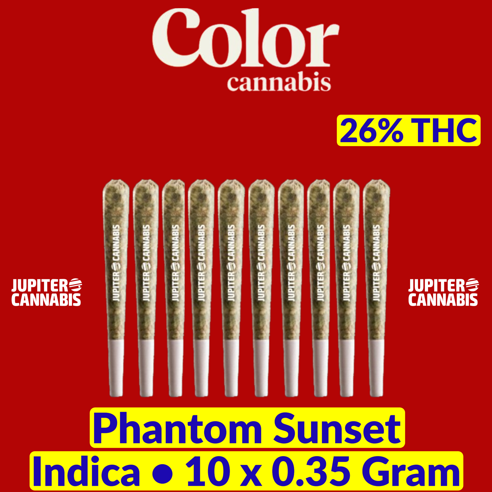 Color Cannabis Phantom Sunset 10 Pack