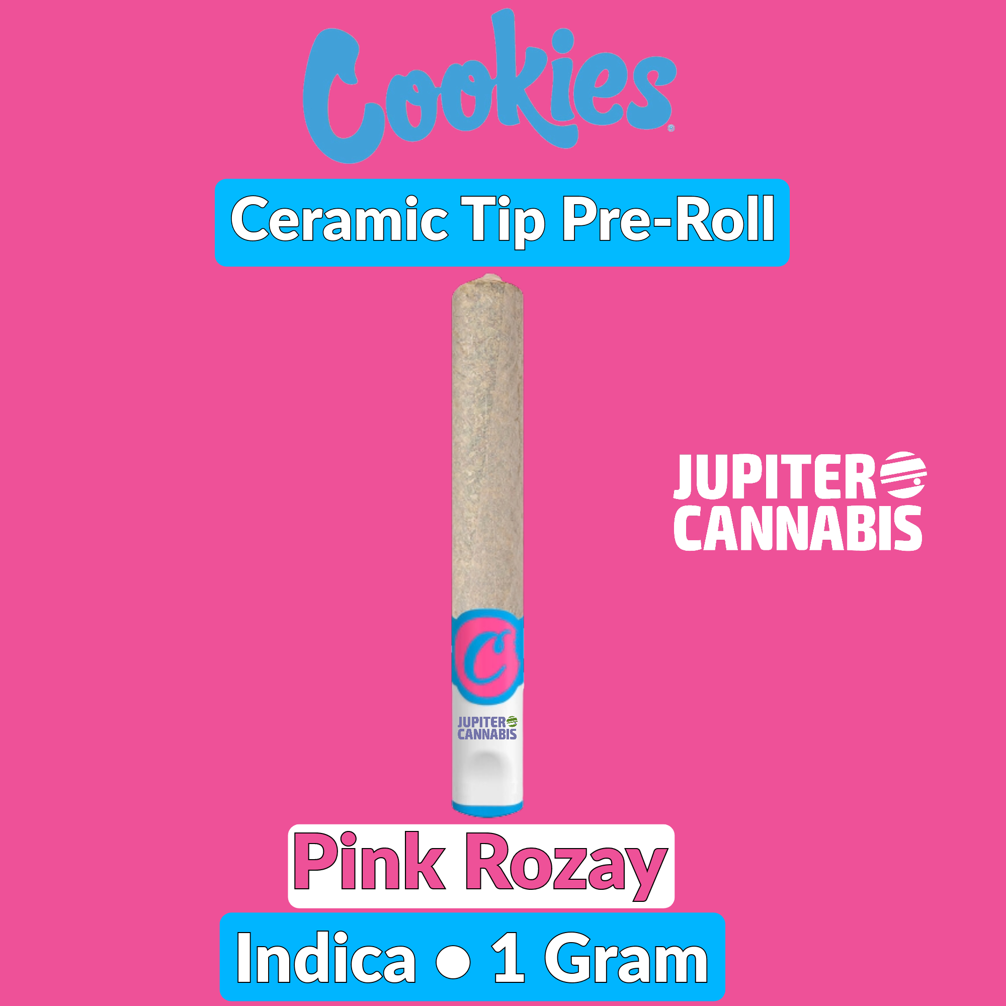 Cookies Pink Rozay Ceramic Tip Pre-Roll