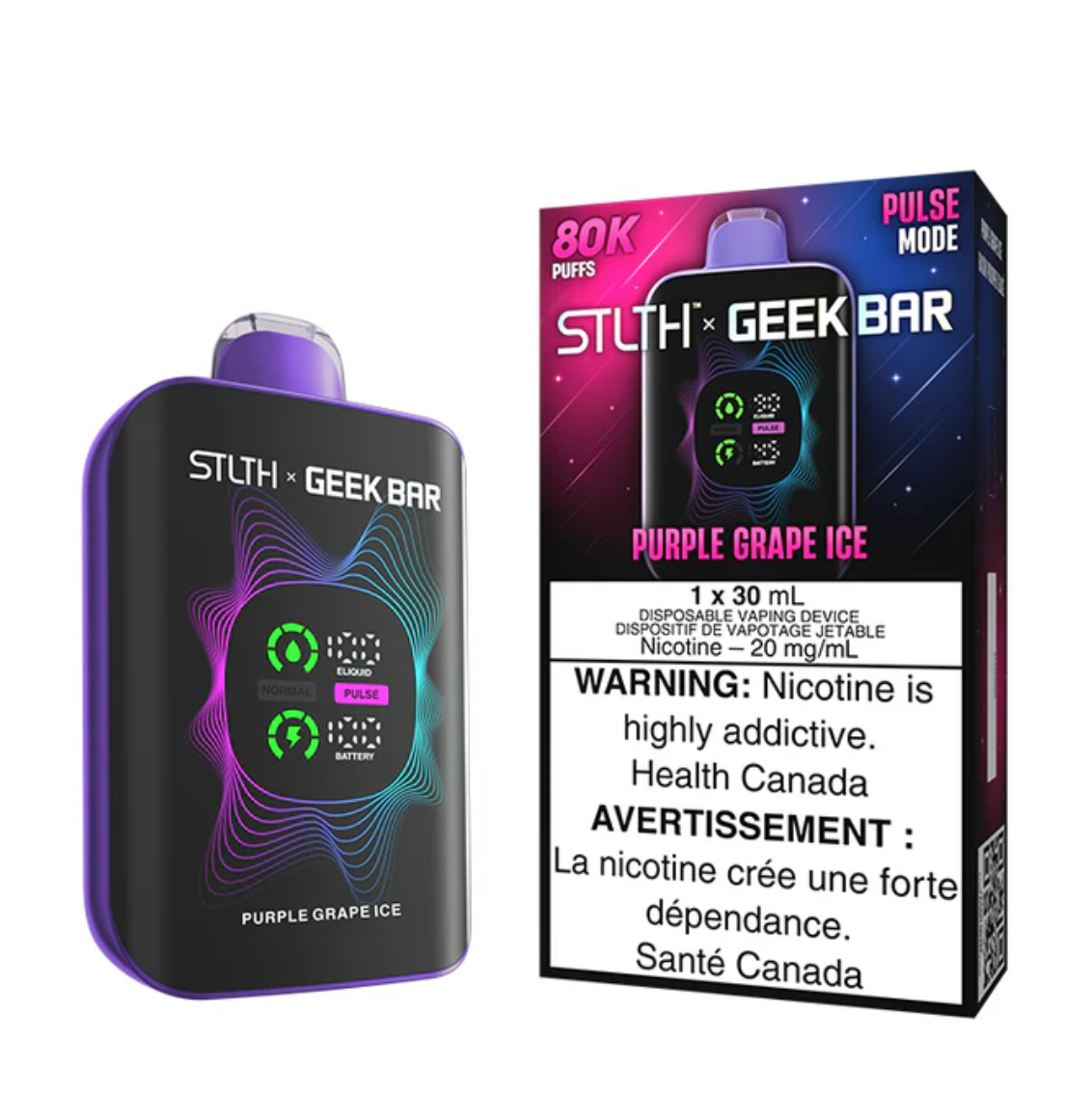 Stlth X Geek Bar Disposable – Purple Grape Ice