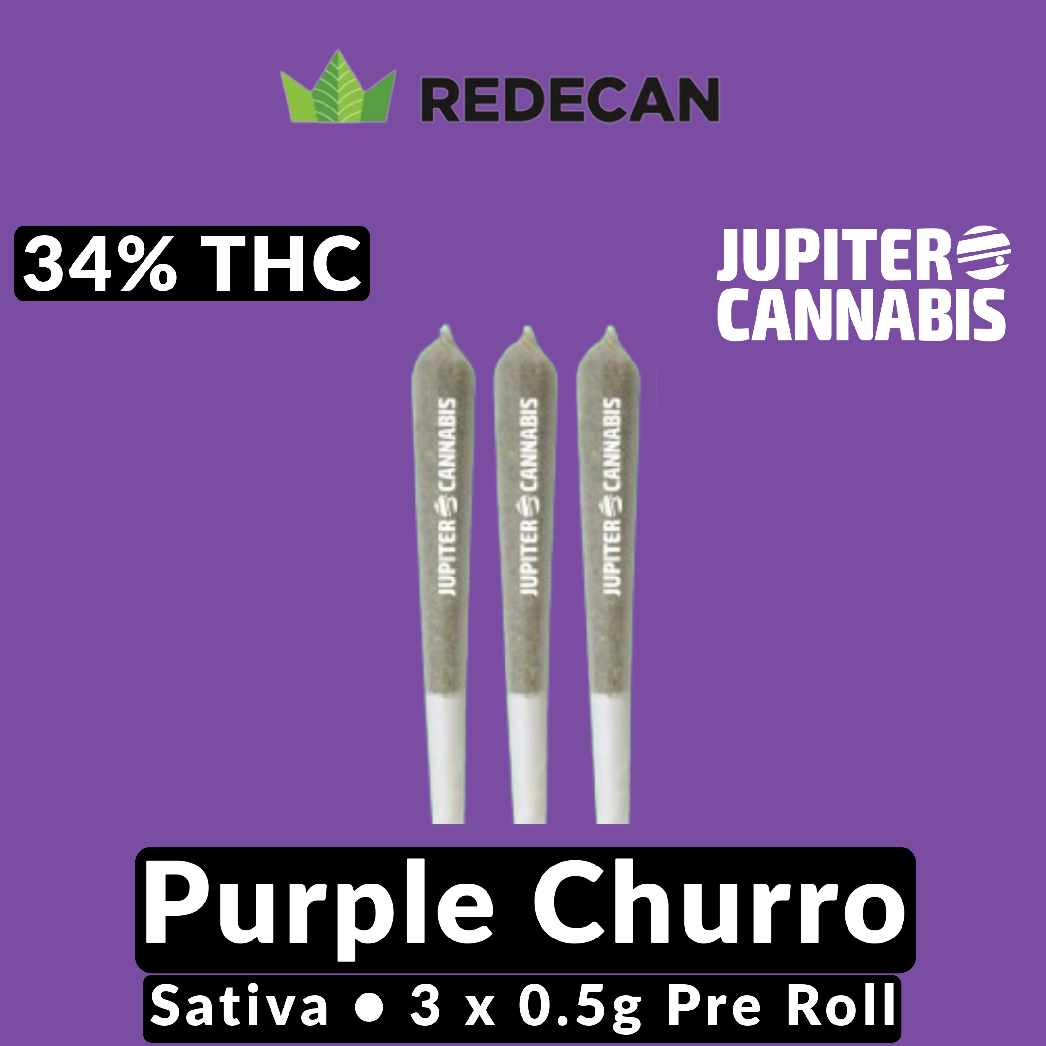 Redecan Purple Churro 3 Pack