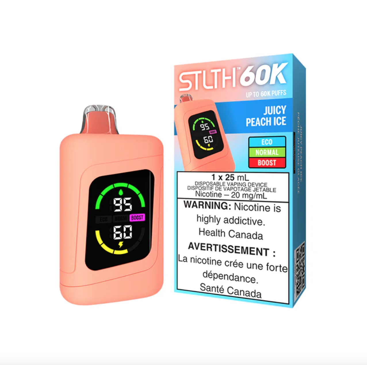 STLTH 60K Disposable Juicy Peach Ice