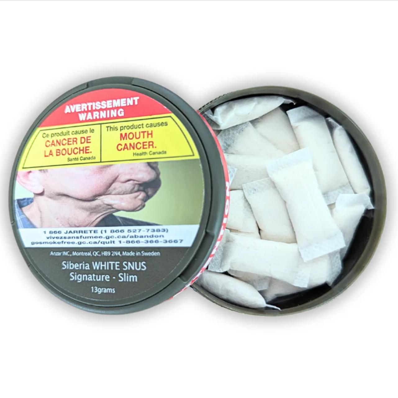 Siberia WHITE SNUS Signature Slim - 13g Can