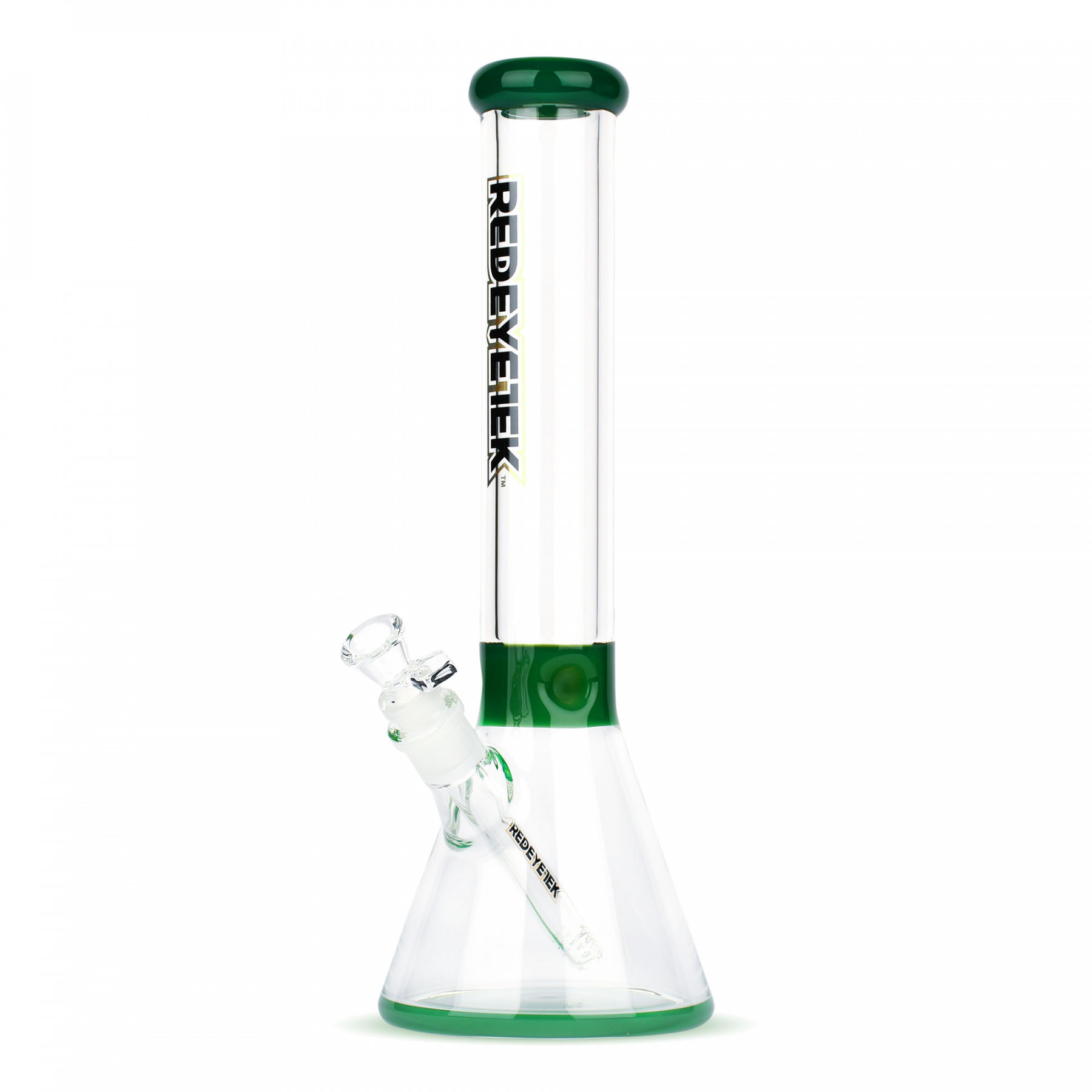 Red Eye Tek 14" Accent Beaker Tube W/Extra Thick Base - Jade Green