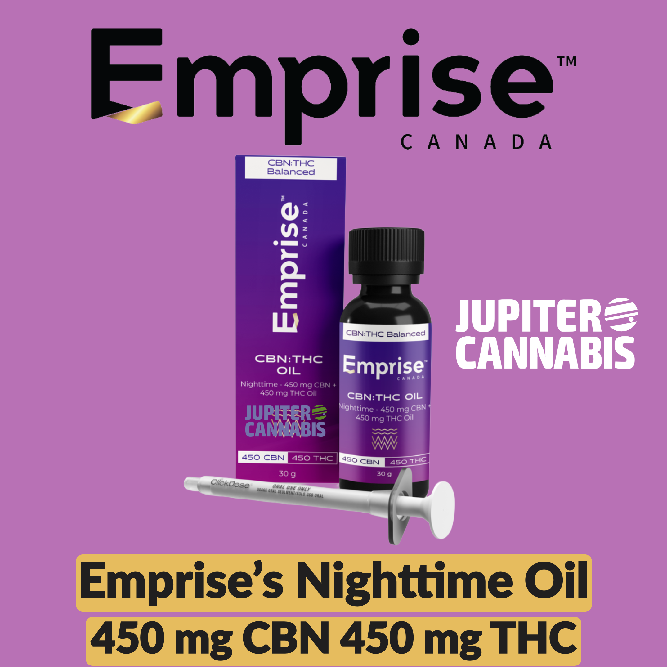 Emprise Nighttime 450mg CBN 450mg THC Oil