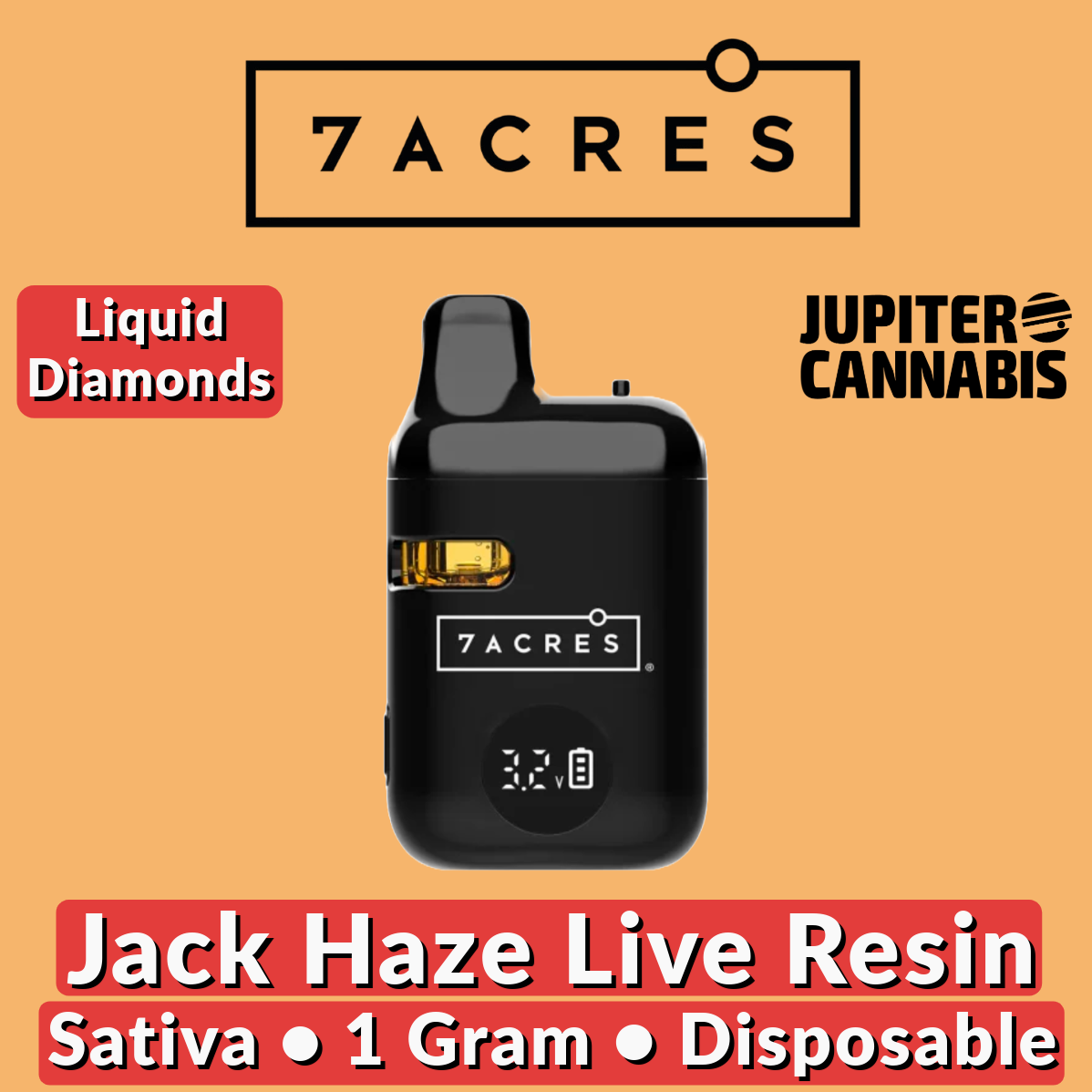 elf bar vape uk 7ACRES | BLUE DREAM LIVE RESIN + LIQUID DIAMONDS DISPOSABLE VAPE | 1g