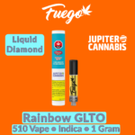 Fuego Red Fuego Red Rainbow GLTO Liquid Diamond Vape - Jupiter Cannabis Winnipeg