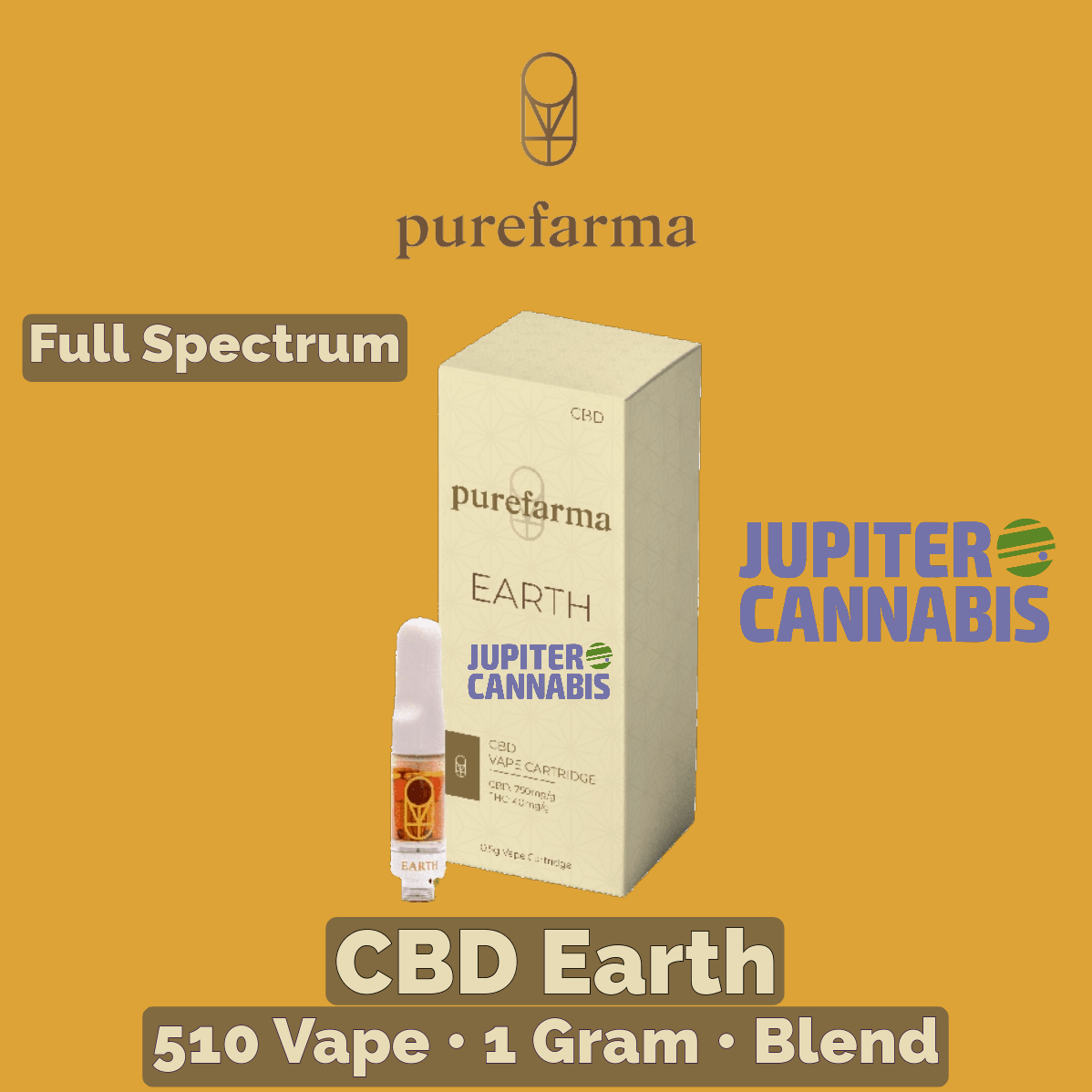 Purafarma CBD Earth 1g Vape