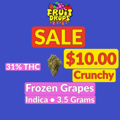 Fruit Drops Fruit Drops Frozen Grapes Indica 3.5g - Jupiter Cannabis Winnipeg
