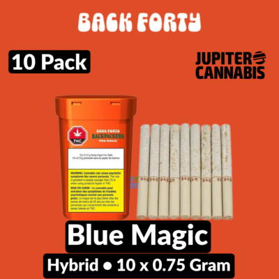 Back Forty Backpackers Back Forty Backpackers Blue Magic Hybrid 10×0.75g - Jupiter Cannabis Winnipeg