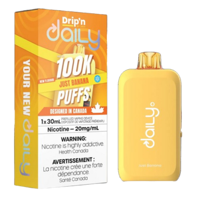 Drip’N Daily 100k – Just Banana 20MG - Jupiter Cannabis Winnipeg