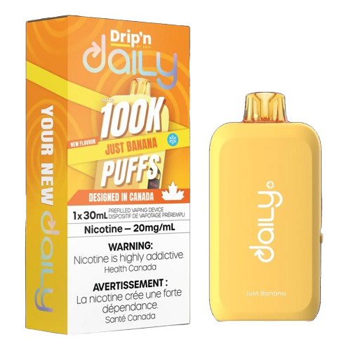 Drip’N Daily 100k – Just Banana 20MG - Jupiter Cannabis Winnipeg