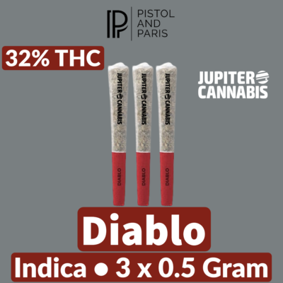 Pistol And Paris Pistol And Paris Diablo 3 Pack Indica - Jupiter Cannabis Winnipeg