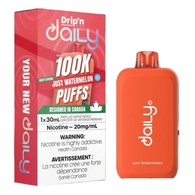 Drip’N Daily 100k – Just Watermelon 20MG - Jupiter Cannabis Winnipeg