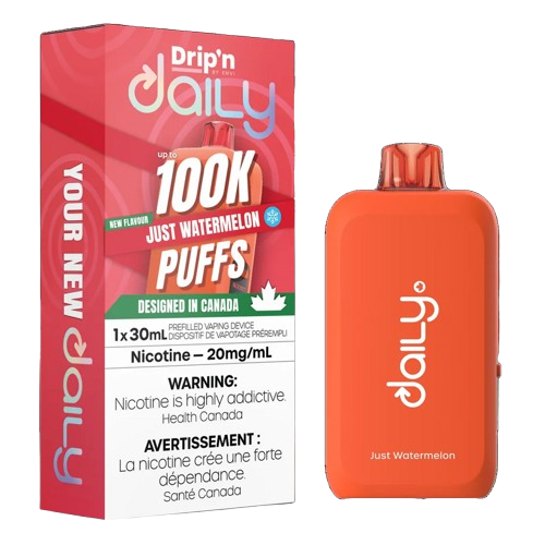 Drip’N Daily 100k – Just Watermelon 20MG - Jupiter Cannabis Winnipeg