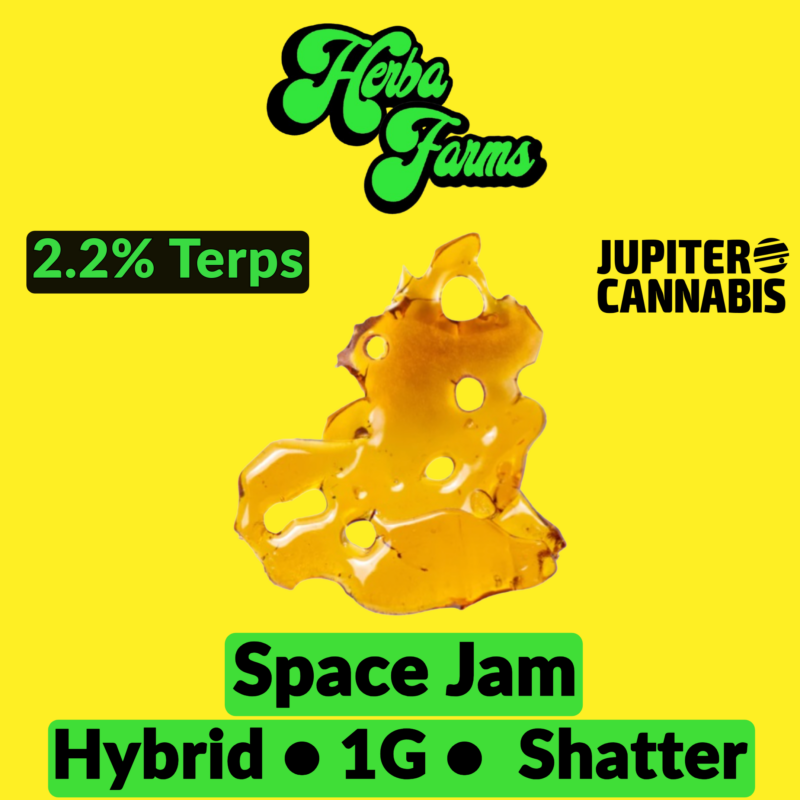 Herba Farms Herba Farms Space Jam Shatter Hybrid 1.0g - Jupiter Cannabis Winnipeg