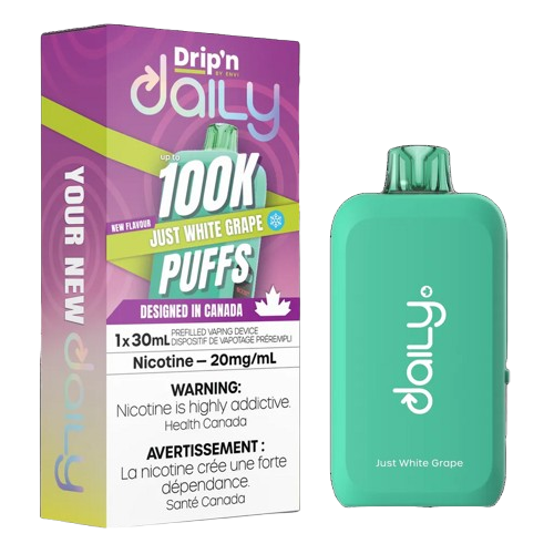 Drip’N Daily 100k – Just White Grape 20MG - Jupiter Cannabis Winnipeg