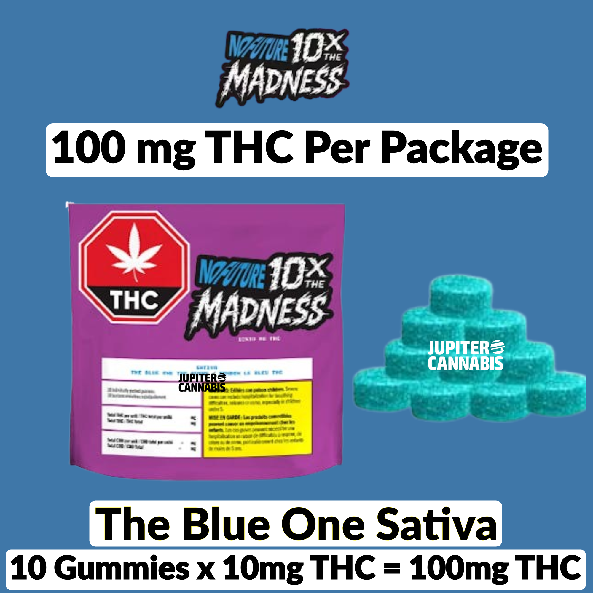 NO FUTURE - 10x The Madness: The Blue One - Sativa 10 Pack