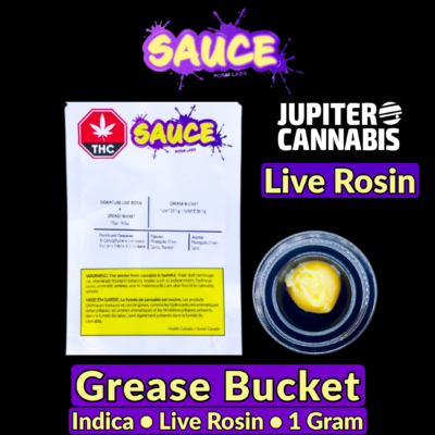 Sauce Rosin Labs Signature Grease Bucket Live Rosin