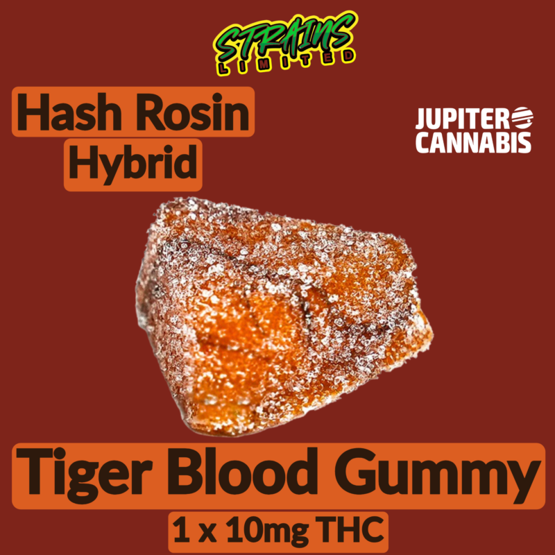 Strains Limited Strains Tiger Blood Hash Rosin Gummy - Jupiter Cannabis Winnipeg