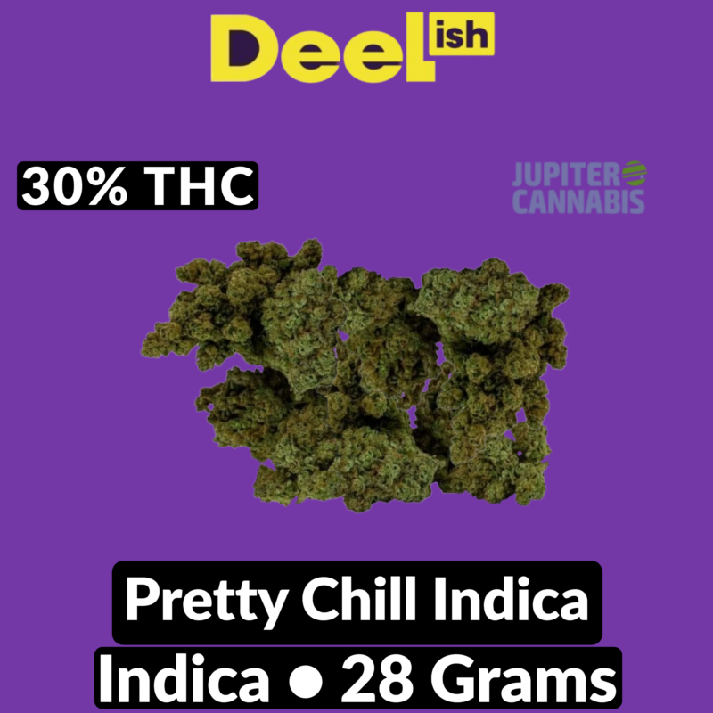 Deelish Deelish Pretty Chill Rotating Indica 28.0g - Jupiter Cannabis Winnipeg