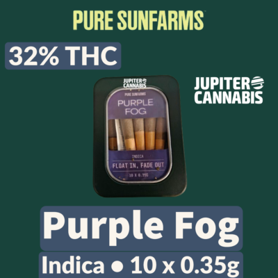 Pure Sunfarms Pure Sunfarms Purple Fog 10 Pack - Jupiter Cannabis Winnipeg