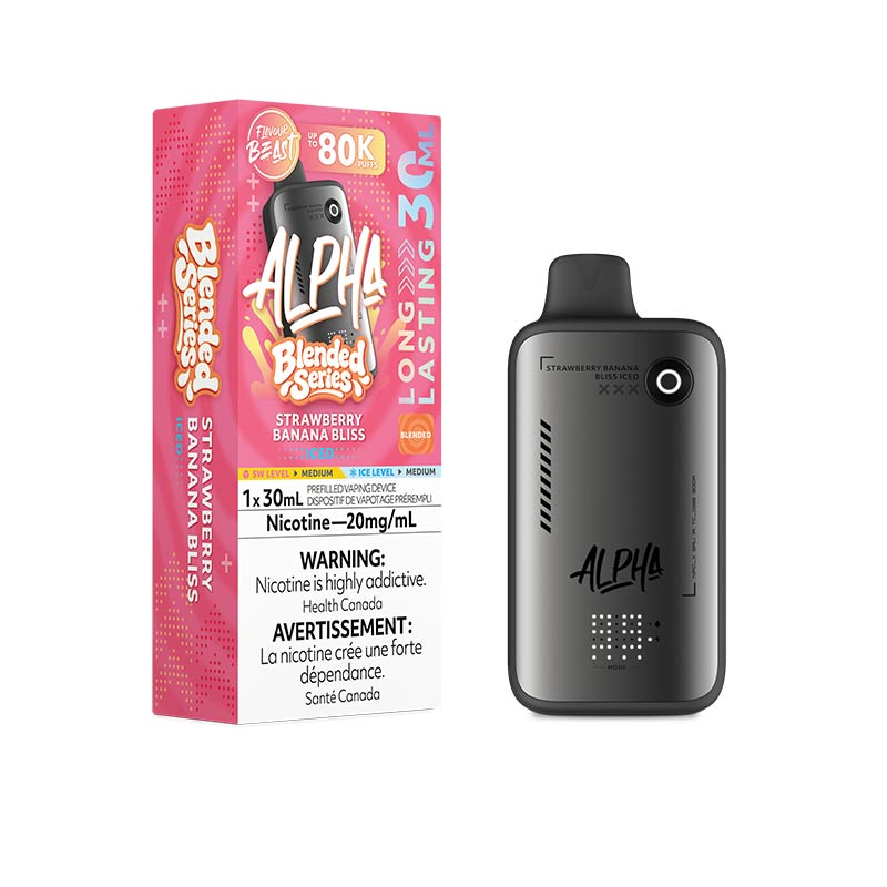 Flavour Beast Alpha – Strawberry Banana Bliss Iced 20MG - Jupiter Cannabis Winnipeg