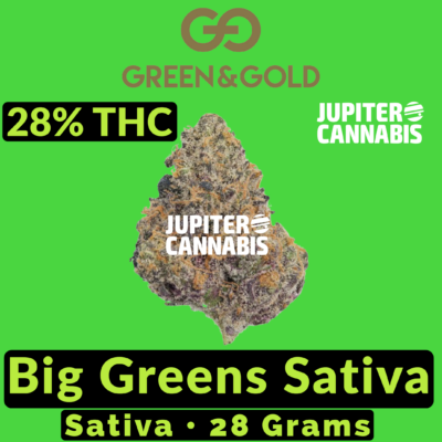 Green Gold Green Gold Big Greens Sativa Ounce - Jupiter Cannabis Winnipeg