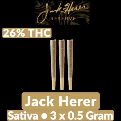 Jack Herer Jack Herer Jack Herer Pr3x0.5g Jack Herer Hybrid 3×0.5g - Jupiter Cannabis Winnipeg