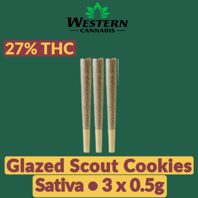 Western Cannabis Western Cannabis Glazed Scout Cookies 3 Pack - Jupiter Cannabis Winnipeg