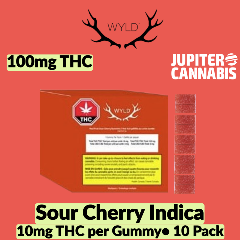 Wyld Wyld Sour Cherry Indica 10 pack - Jupiter Cannabis Winnipeg