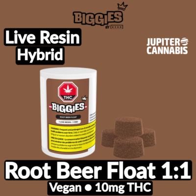 Biggies BIGGIES Root Beer Float Live Resin Gummies - Jupiter Cannabis Winnipeg