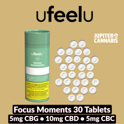 ufeelu ufeelu Focus Moments (CBD:CBC:CBG) Nano Tablets Vegan 30 Pack - Jupiter Cannabis Winnipeg