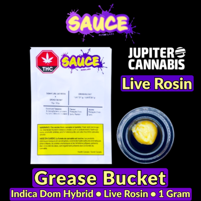 Sauce Rosin Labs Grease Bucket Live Rosin
