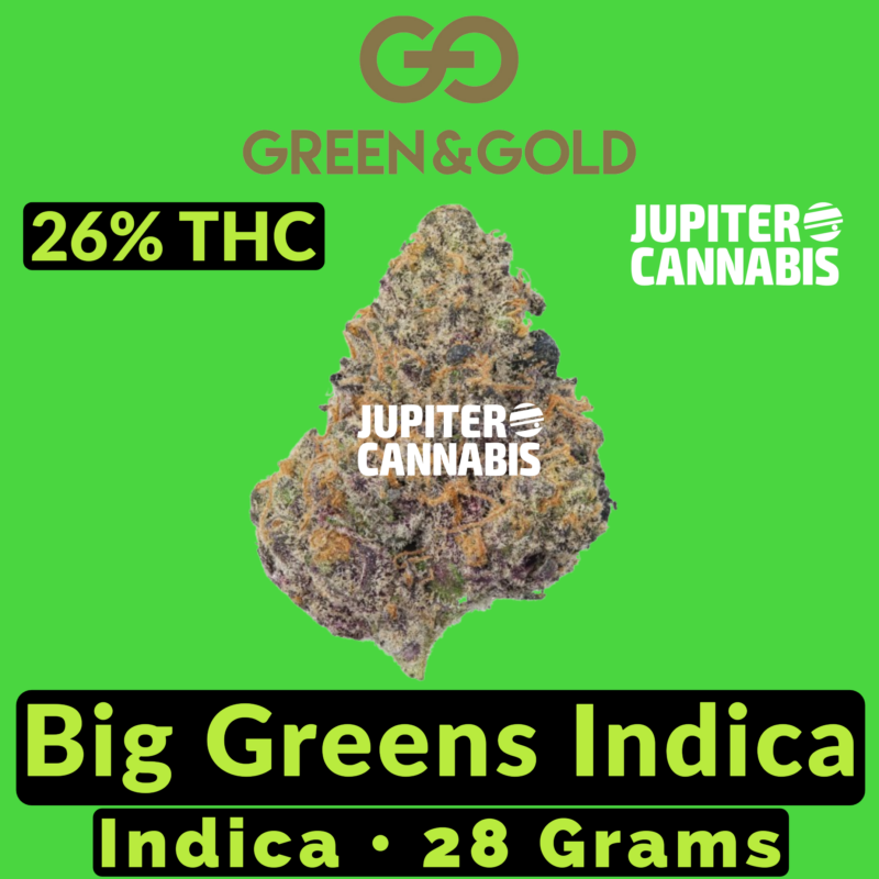 Green Gold Green Gold Big Greens Indica Ounce - Jupiter Cannabis Winnipeg